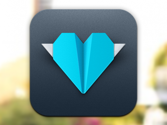 Kicksend iOS Icon by Wells Riley
