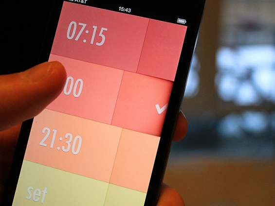 Alarm clock app for iPhone by Rick Waalders